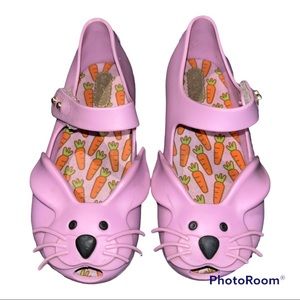 Mini Melissa Ultragirl Purple Toddler Bunny Rabbit Mary Jane Shoes